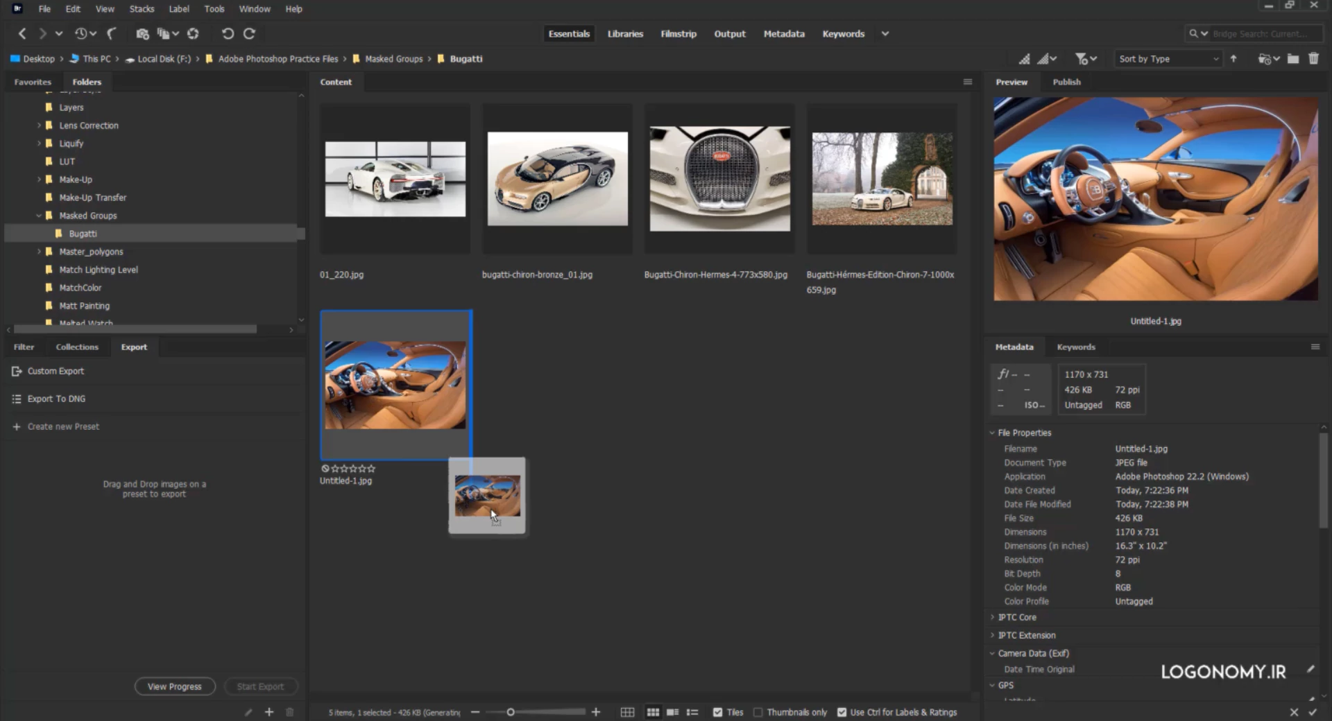 آشنایی با ابزار فریم (Frame Tool) در نرم افزار فتوشاپ